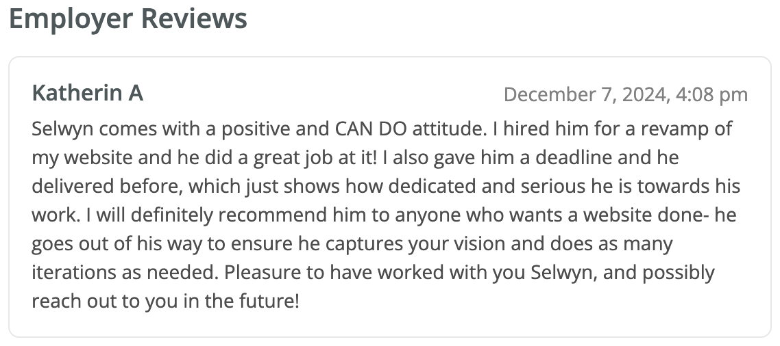 Client Feedback Preview